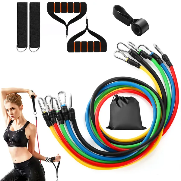 11-Piece Resistance Band System (included)